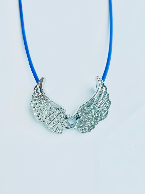 Stretch Necklace Color Vivid Blue - Power Wings By Jullye Giliberti - Power Wings By Jullye Giliberti