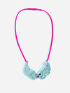 Stretch Necklace Color Vivid Pink - Power Wings By Jullye Giliberti - Power Wings By Jullye Giliberti