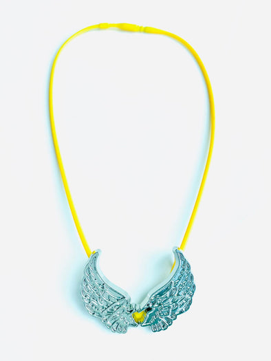 Stretch Necklace Color Vivid Yellow - Power Wings By Jullye Giliberti - Power Wings By Jullye Giliberti