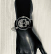 Leather Watch Sckull Sckull Faux Collection Color Black - Power Wings By Jullye Giliberti - Power Wings By Jullye Giliberti