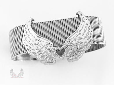 Powerwing Stainless Steel Bracelet Color Silver (Special Bundle) - Power Wings By Jullye Giliberti