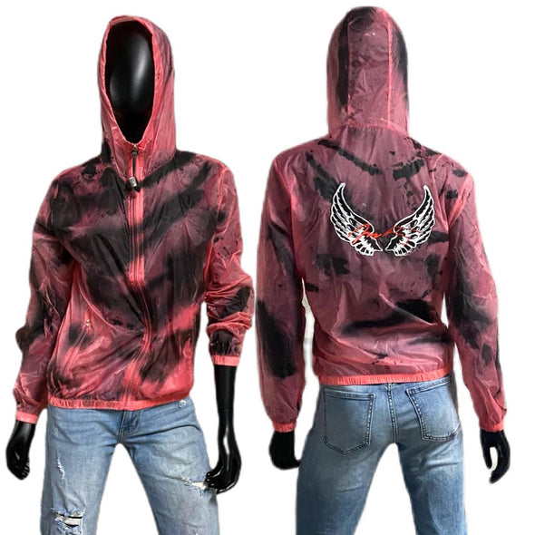 Jacket TIE DYE Collection Color Red - Power Wings By Jullye Giliberti