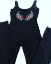 Jumpsuit Crystal Collection Color Black - Power Wings By Jullye Giliberti - Power Wings By Jullye Giliberti