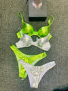 Bikini Love Collection Color Green - Power Wings By Jullye Giliberti - Power Wings By Jullye Giliberti