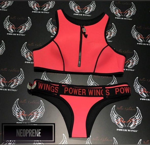 Bikini Neoprene Collection Color Pink - Power Wings By Jullye Giliberti - Power Wings By Jullye Giliberti